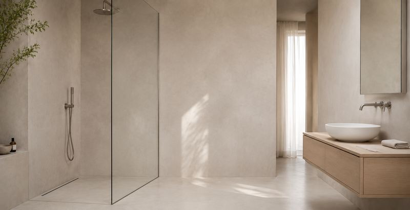 Microcement on bathrooms and showers