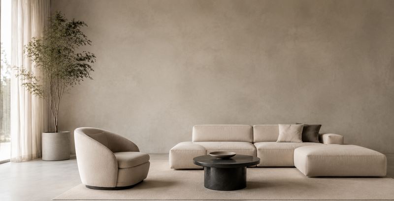 Microcement on feature walls